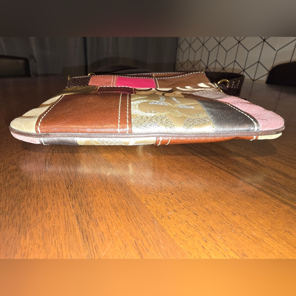 Coach 10439 Patchwork Swingpack Flat Crossbody Ba… - image 8